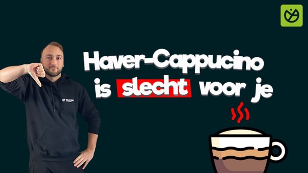 Afbeelding van de youtube video 'Waarom haver cappuccino slecht voor je is' - KJeroen Schilt met de duim omlaag