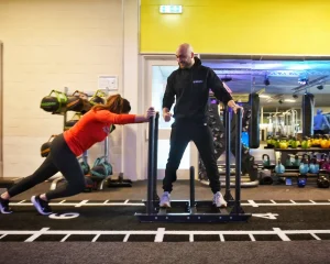 Hyrox trainen met client.