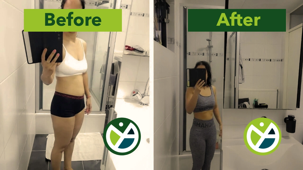 Joyce voor en na foto van Slanker en Sterker PT